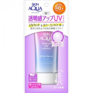 日本樂敦 SKIN AQUA 彩虹透明感防曬霜 SPF50+ (80g)